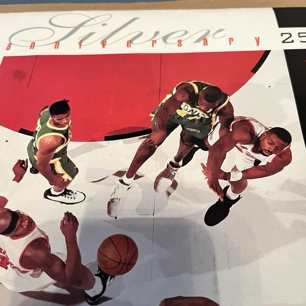 1995 Portland Trail Blazers NBA Calendar Silver Anniversary 1970Vintage Souvenir